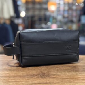 Neceser XS de Cuero Negro