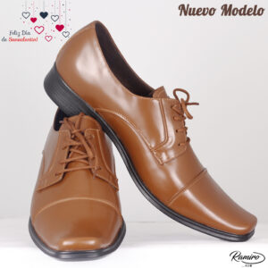 Zapato Marrón Suela Con Cordón