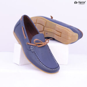 Mocasín de Cuero Azul
