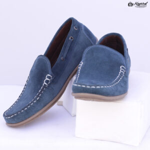 Mocasín Gamuzado Azul
