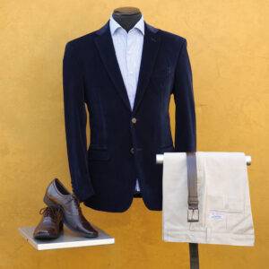 Saco Sport de Corderoy Azul